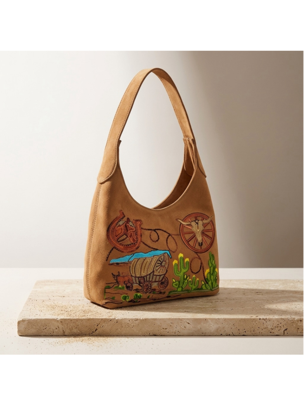 American Darling Wild West Pioneer Suede Hob Bag